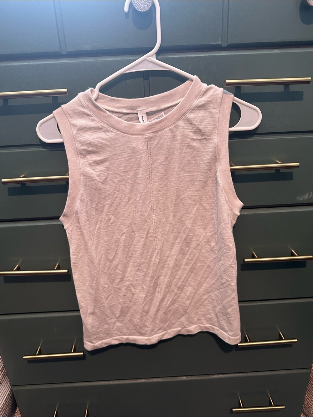 Athleta Pale Pink Sleeveless Crewneck Tank